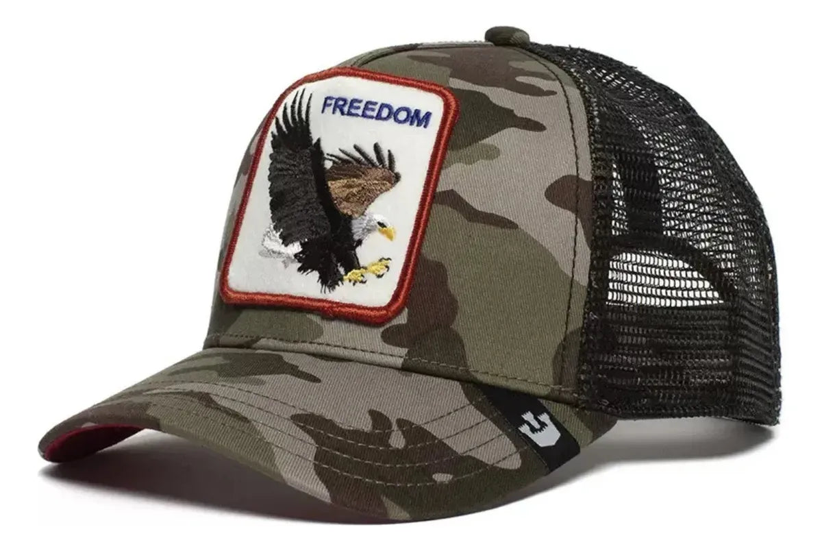 Gorra visera con parche animales